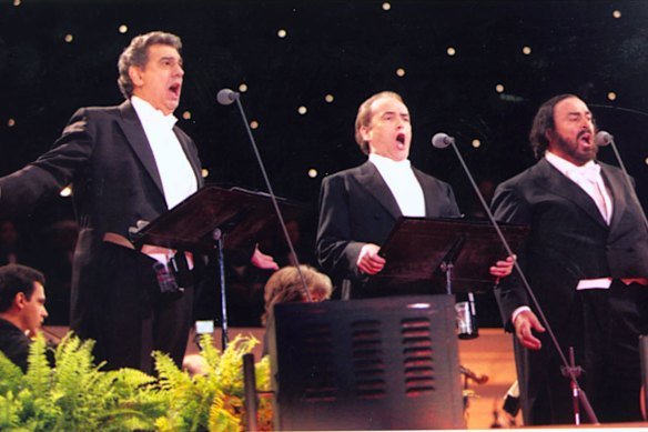 The Three Tenors: Plácido Domingo, José Carreras and Luciano Pavarotti. 
