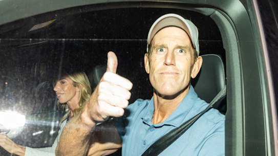 Roberts-Smith leaves Silverwater jail after being granted bail last month.