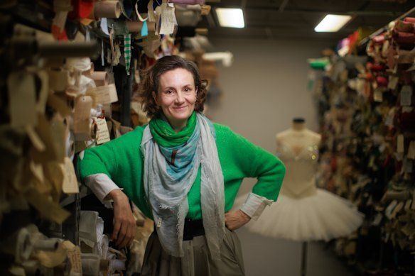 Australian Ballet executive director Claire Spencer in the costume department at the ballet’s headquarters in Southbank.