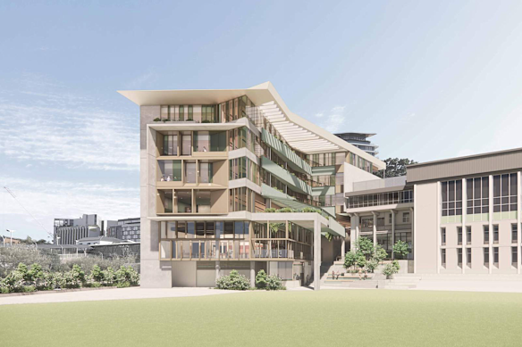An artist impression of the planned building at Somerville House in South Brisbane. 
