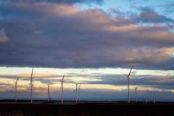 The Golden Plains wind farm in Victoria.
