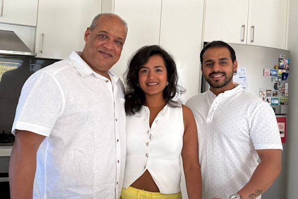 Sunil Sharma, with his daughter Surbhi and son Saransh, has been remembered as a caring father and teacher.