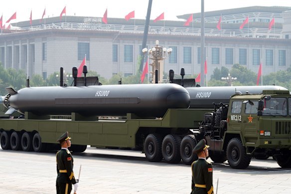 The Chinese government showed off its growing military capabilities at a lavish parade in 2025.