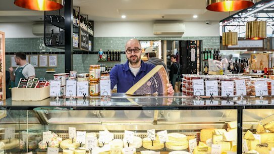 Anthony Femia of Maker and Monger at Prahran Market.
