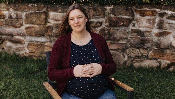Jennifer Kennedy is 39 weeks pregnant with her third child. 