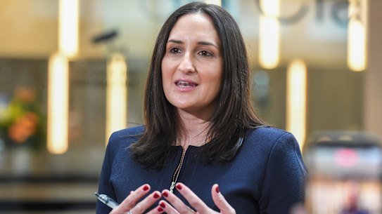 Tahli Blicblau after giving evidence to the commission on Monday.