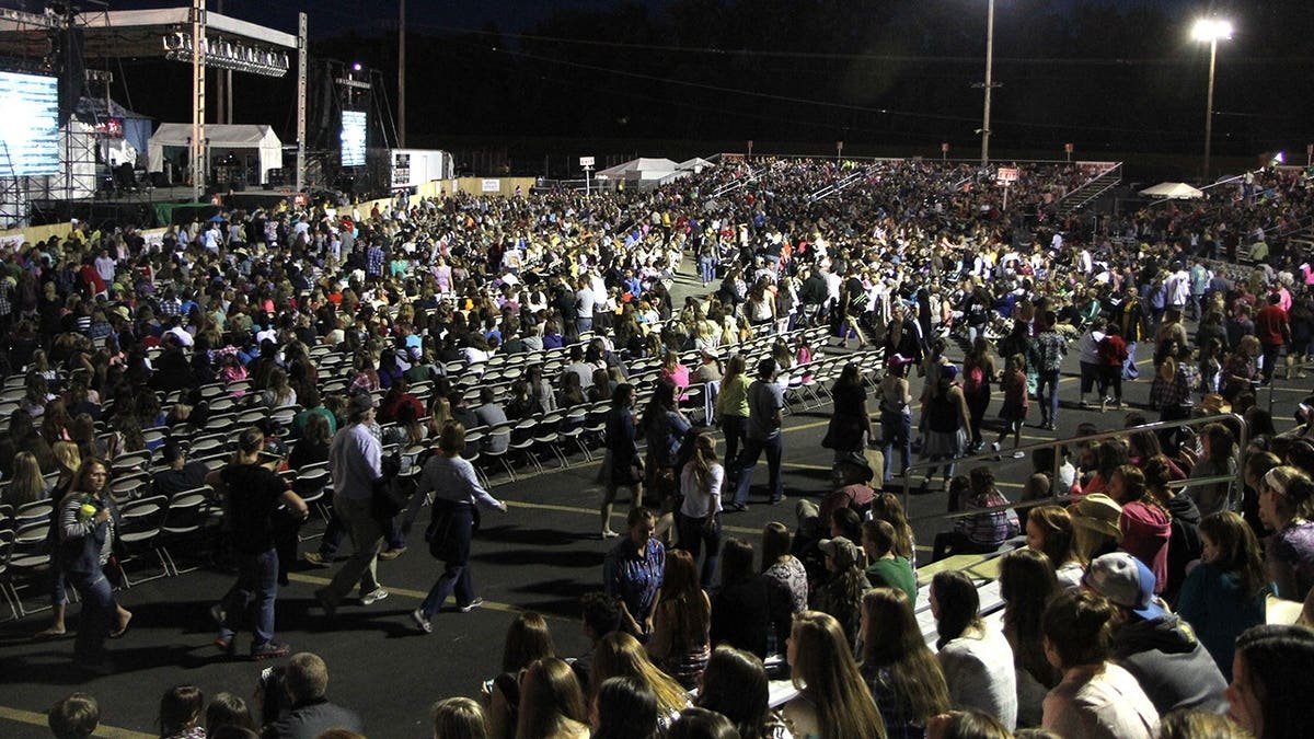 Fairgoers at the Big E in Massachusetts