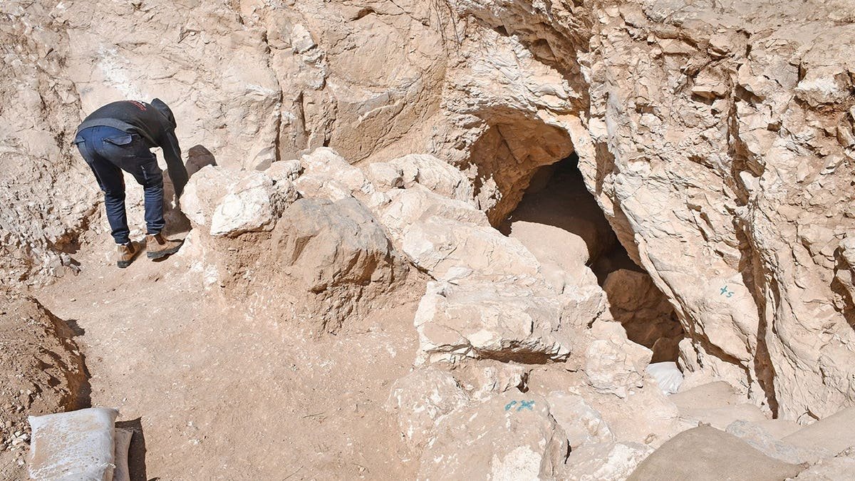 Archaeologists digging near tunnel