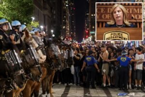 NYPD boss Jessica Tisch praises cops for hard work during Knicks victory celebrations NYPD boss Jessica Tisch praises cops for hard work during Knicks victory celebrations