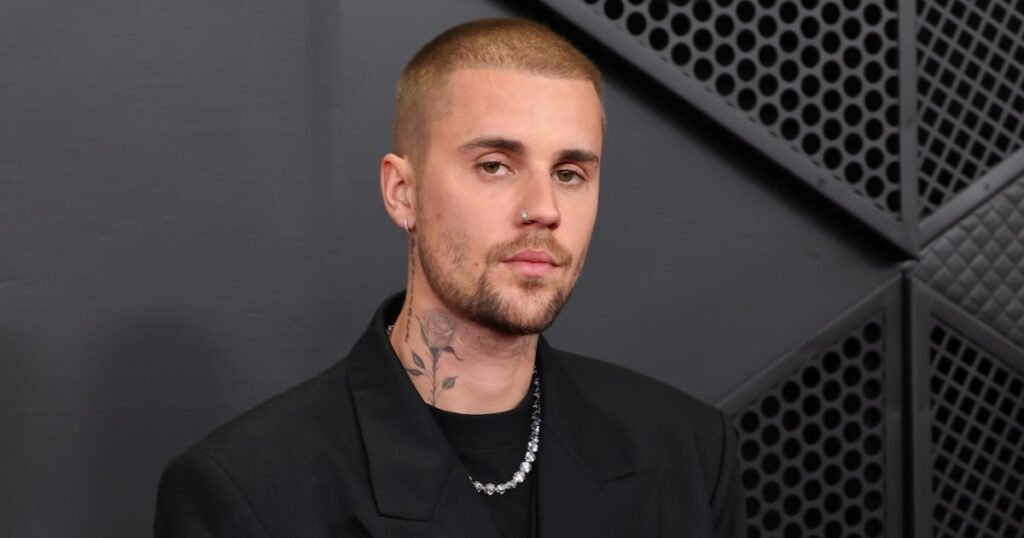 Justin Bieber Makes Rare Public Appearance to Announce No. 1 Pick at 2026 NHL Draft