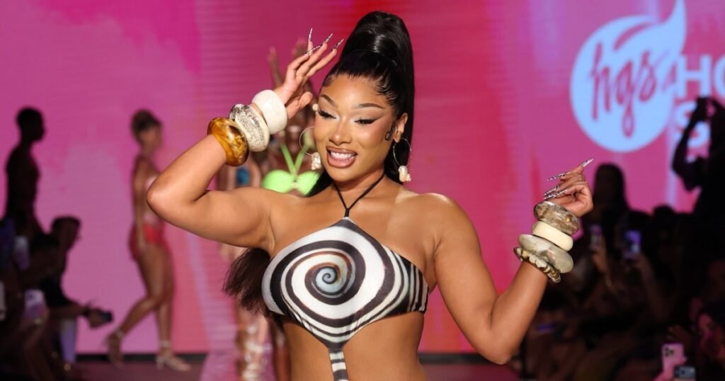 Stars’ Riskiest Fashion Moments During Miami Swim Week: Megan Thee Stallion’s Cutout Swimsuit, More