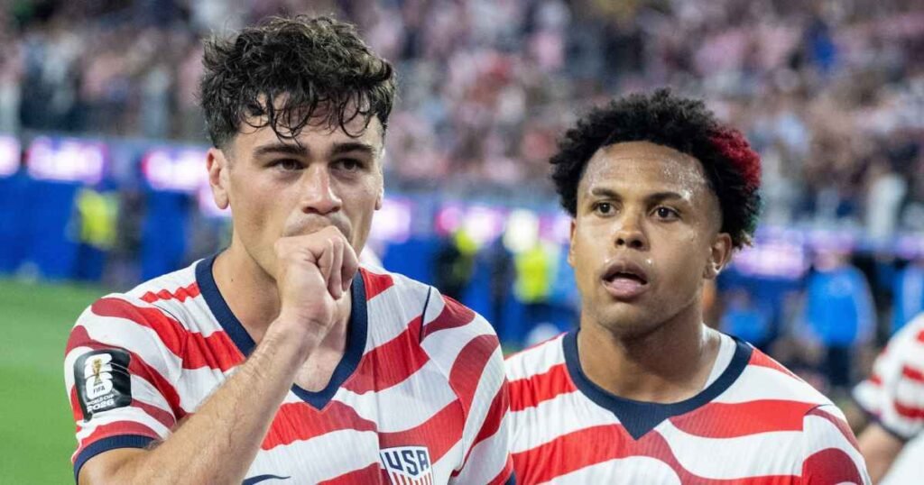 Team USA Soccer Star Gio Reyna Announces Wife’s Pregnancy During World Cup Goal Celebration Team USA Soccer Star Gio Reyna Announces Wife’s Pregnancy During World Cup Goal Celebration