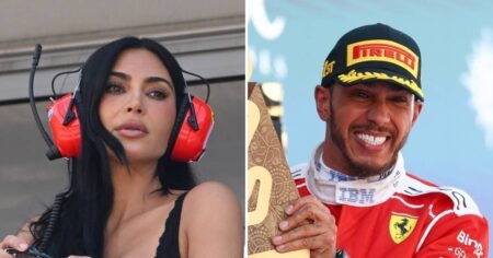 Kim Kardashian and Daughter Chicago Celebrate Lewis Hamilton’s 1st Formula 1 Victory for Ferrari Kim Kardashian and Daughter Chicago Celebrate Lewis Hamilton’s 1st Formula 1 Victory for Ferrari