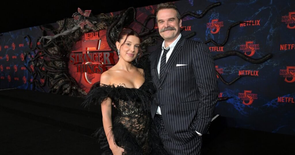 Millie Bobby Brown Praises David Harbour for Pitching Joint Project After Drama: ‘Kudos to Him’