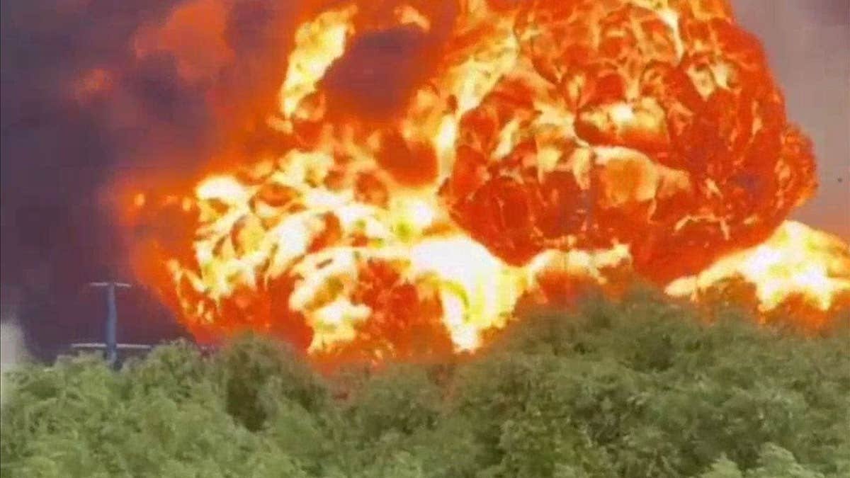 Explosion seen over Moscow after Ukrainian drones struck the Russian capital, including the Kapotnya oil refinery
