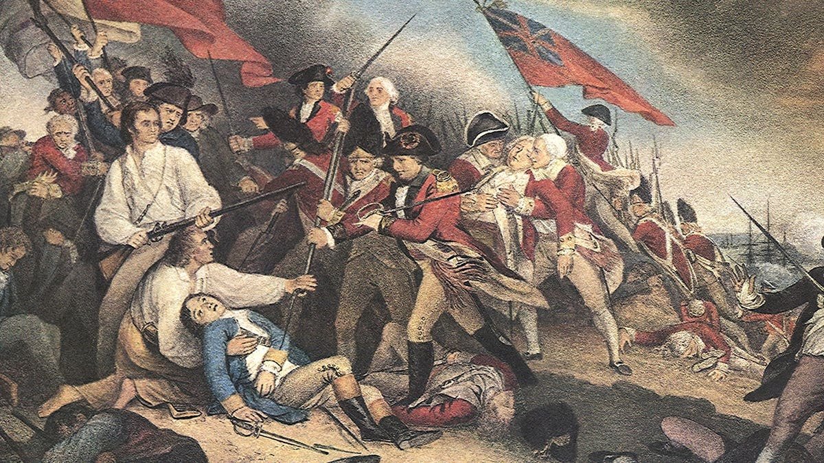 Painting of the Battle of Bunker Hill