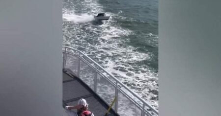 ‘Extraordinarily foolish’: Video shared online shows boat jumping in BC Ferry’s wake