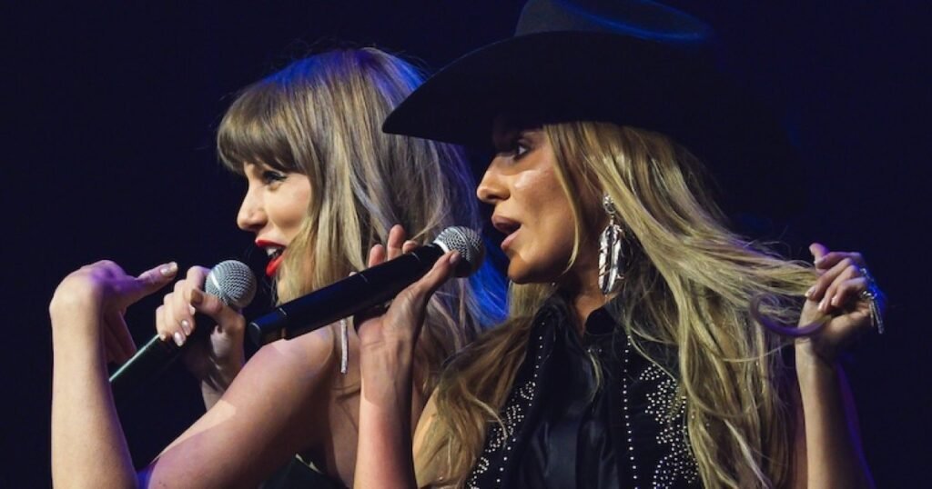 Taylor Swift Hits the Stage for Surprise ‘Love Story’ Performance at Travis Kelce’s Tight End University Taylor Swift Hits the Stage for Surprise ‘Love Story’ Performance at Travis Kelce’s Tight End University