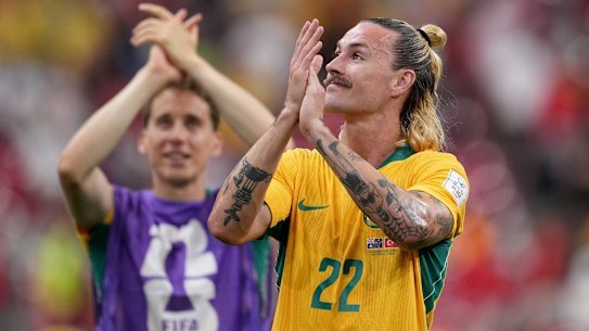 Socceroos midfielder Jackson Irvine has no sympathy for Miguel Almirón.