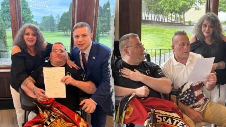 Trump-endorsed congressional candidate pledges entire 4K salary to wounded Iraq War veteran’s family