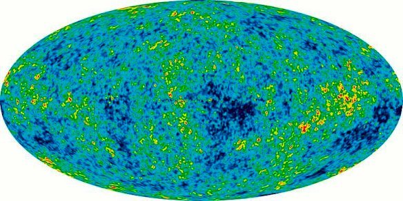 The cosmic microwave background (CMB) as mapped by the WMAP satellite, can be used to  estimate the expansion rate of the universe.