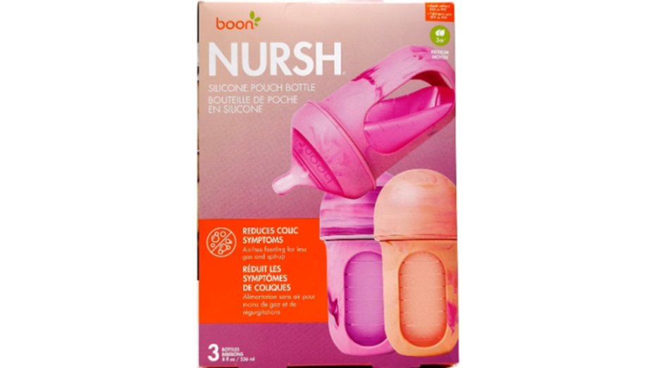 Boon NURSH 8 oz Reusable Baby Bottles