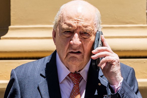 Former broadcaster Alan Jones, pictured in December, has denied all allegations against him.