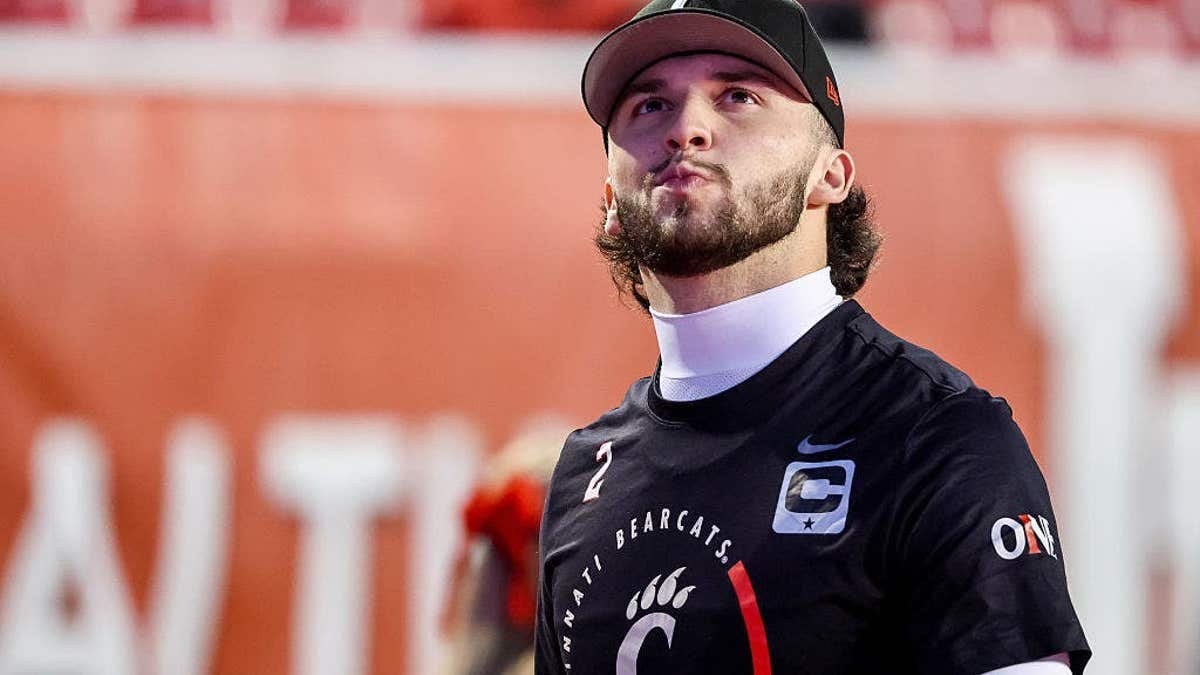 Brendan Sorsby of the Cincinnati Bearcats looking on at Rice-Eccles Stadium.