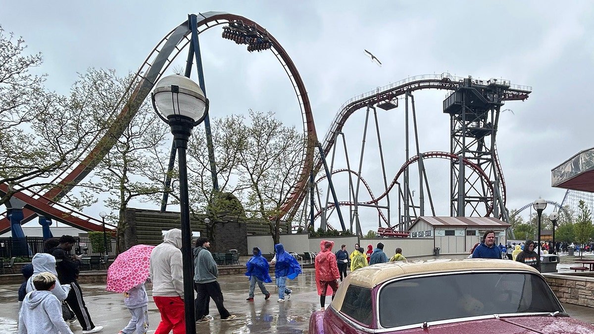 Siren's Curse roller coaster at Cedar Point amusement park in Ohio