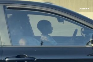 Wild video shows child holding steering wheel on driver’s lap on California freeway Wild video shows child holding steering wheel on driver’s lap on California freeway
