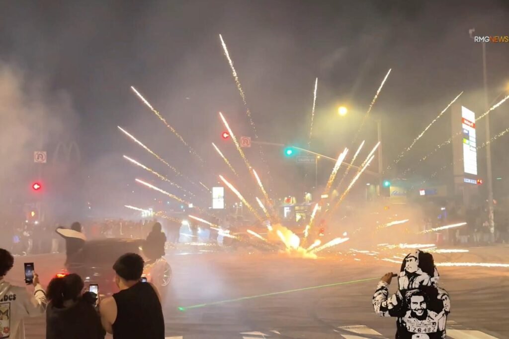 Astonishing move from LAPD as no arrests made following wild street takeover that crippled city’s emergency response Astonishing move from LAPD as no arrests made following wild street takeover that crippled city’s emergency response