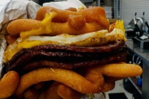 Jersey Shore eatery makes splash with pork roll, egg & cheese sandwich — topped with funnel cake