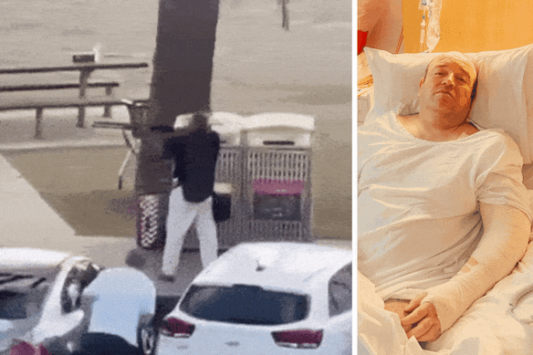 Ahmed al Ahmed was hospitalised with gunshot wounds after he heroically ambushed one of the assailants.
