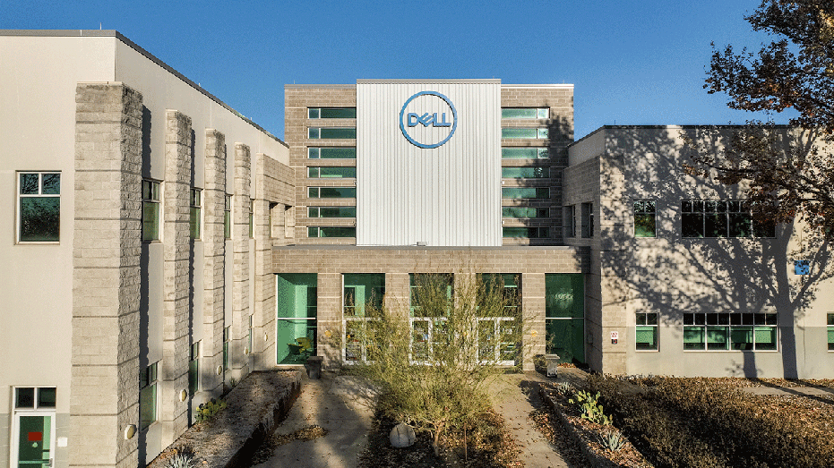 exterior view of dell building