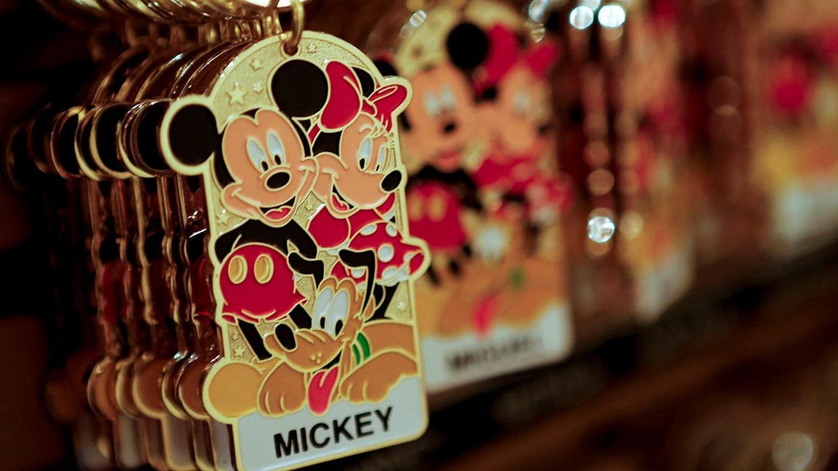 Walt Disney Co. souvenirs displayed inside Disneyland Main Street Emporium gift shop