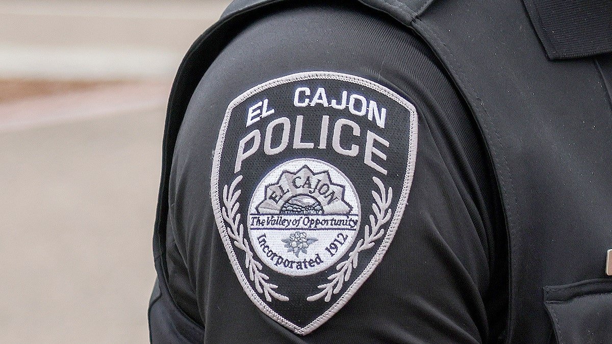 Badge on El Cajon police officer