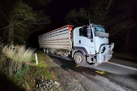 Erica Modra said Tony had been driving when a tree fell across the road, shattering his windscreen.