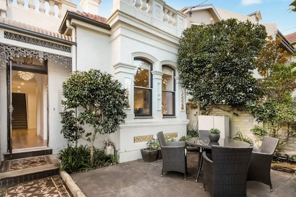 The property in Glebe, pictured in a real estate listing, was sold in 2022 for more than $3.5 million after it was renovated.