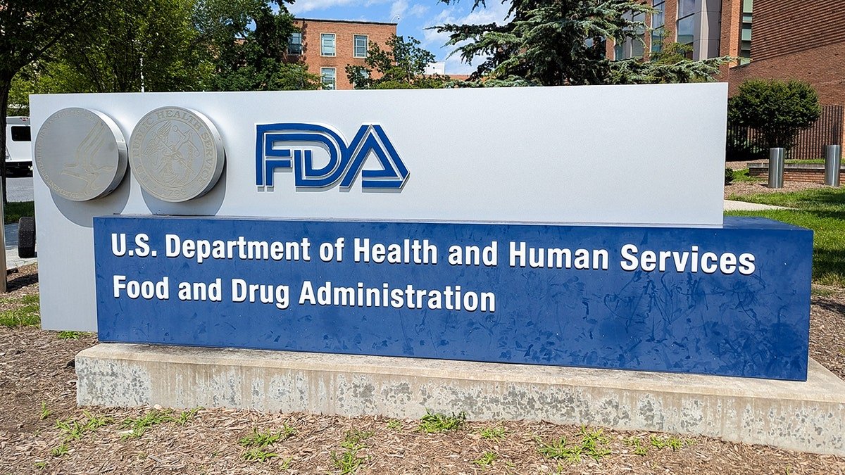 FDA sign outside a building with blue sky background