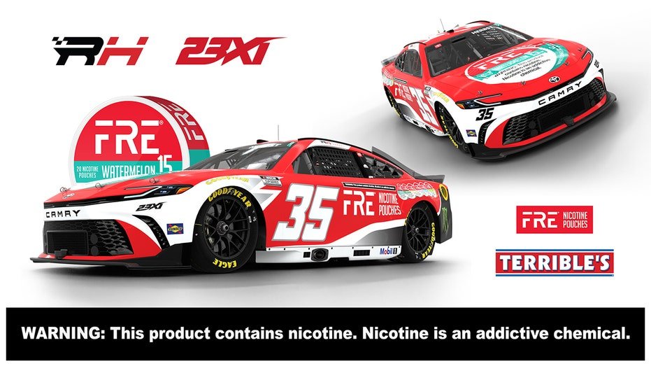 FRE branding on NASCAR with 23XI Racing