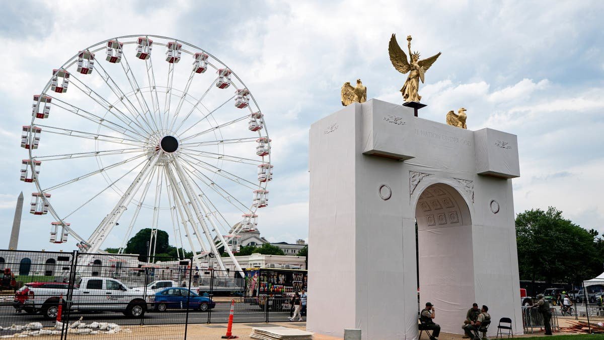 Great American State Fair setup in the nation's capital