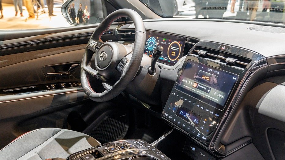 inside of hyundai tucson vehicle