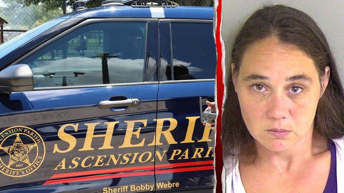 Joann Johnson is pictured next to an Ascension Parish Sheriff's vehicle.