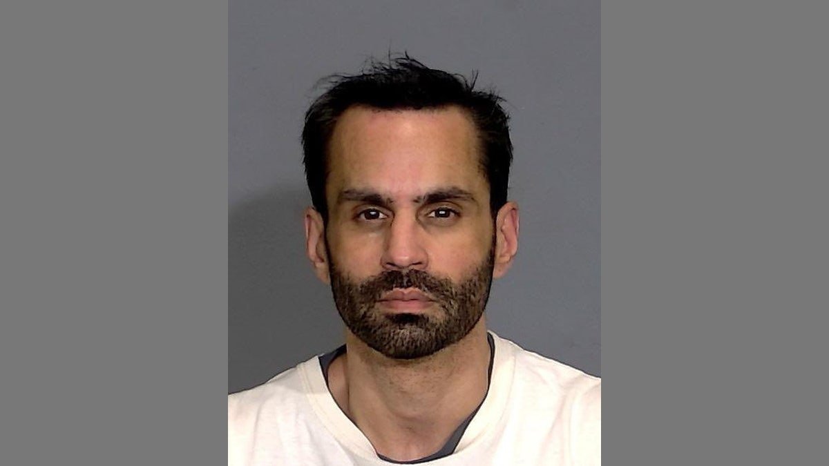 Booking photo of Kevin Singh, who was charged in Marion County, Indiana, in a stalking case involving Indiana Fever guard Sophie Cunningham.