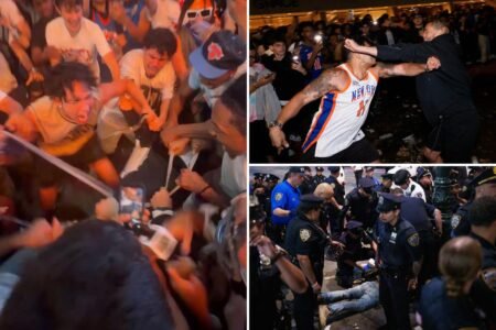Rabid NY Knicks fans tear Wemby jersey into rags — nearly two dozen arrested in rowdy watch party clash Rabid NY Knicks fans tear Wemby jersey into rags — nearly two dozen arrested in rowdy watch party clash