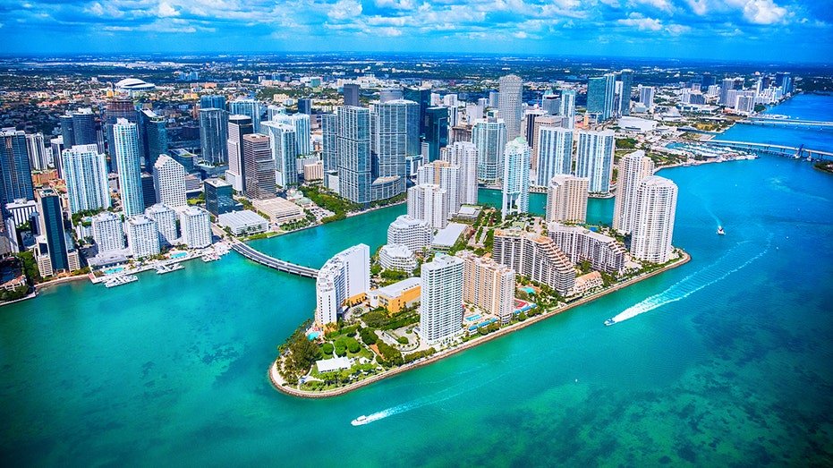 Aerial view of Miami, Florida