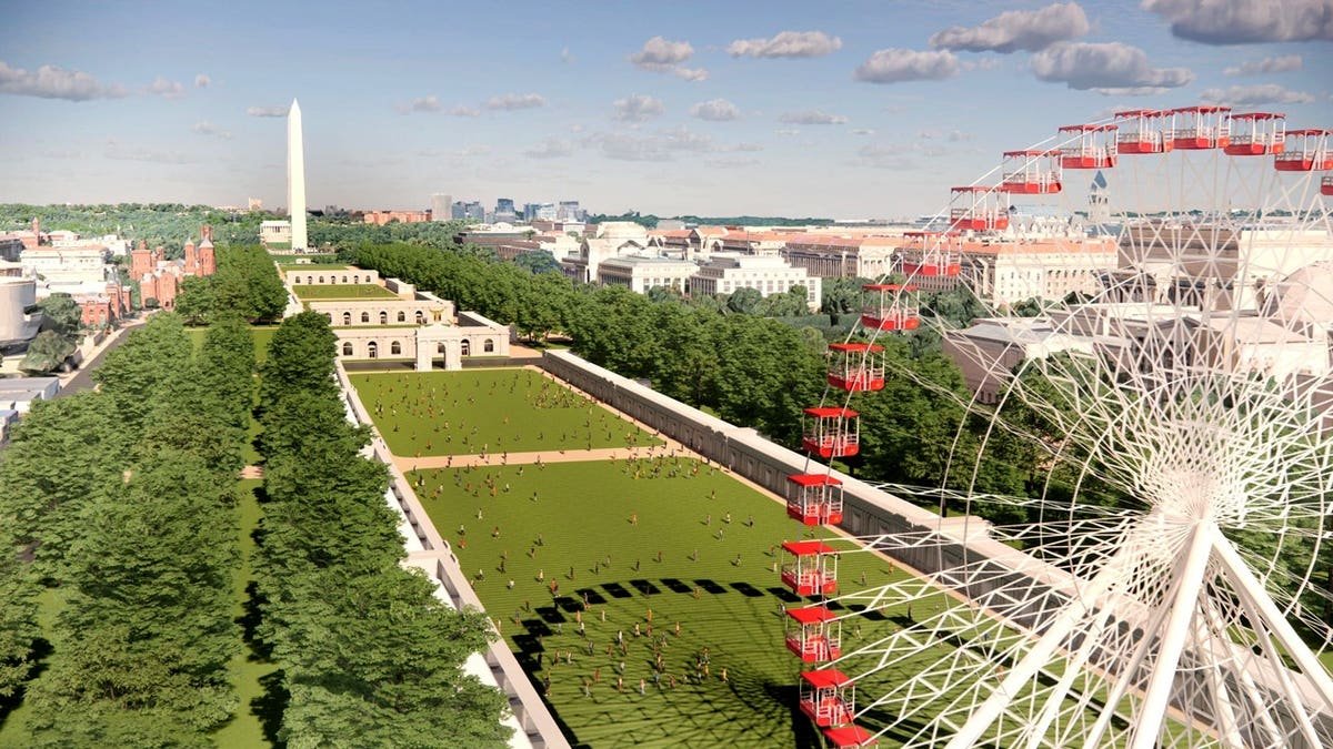 rending of ferris wheel for american state fair