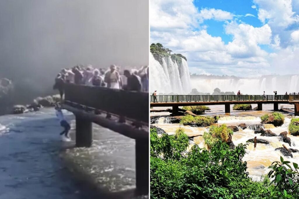 Clueless tourist jumps into rapid waters near 262-foot waterfall to retrieve dropped cell phone