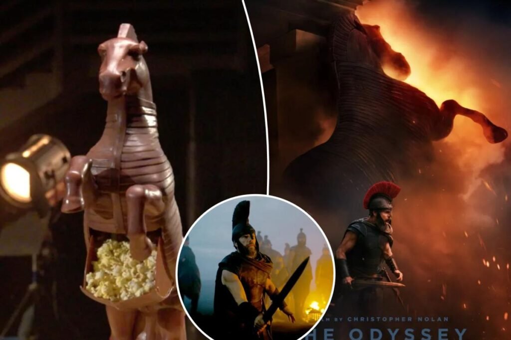 ‘The Odyssey’ popcorn buckets spark hilarious reactions online over bizarre shape: ‘Interesting, to say the least’ ‘The Odyssey’ popcorn buckets spark hilarious reactions online over bizarre shape: ‘Interesting, to say the least’