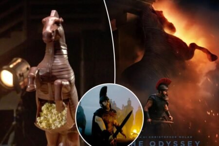 ‘The Odyssey’ popcorn buckets spark hilarious reactions online over bizarre shape: ‘Interesting, to say the least’